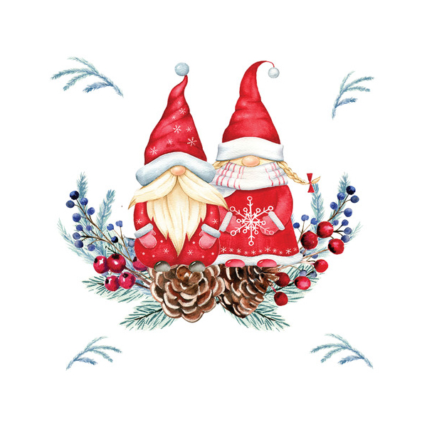 7321012108687 - Weihnachtlicher Zelltuchserviette 33x33cm Kind 7321012108687 Paper+Design 7321012108687 - Weihnachtlicher Zelltuchserviette 33x33cm Kind 7321012108687 Paper+Design