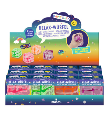 Relax-Würfel Neon Happy Day