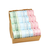Weihnachtlicher Zierbandpräsenter 40-tlg. pastell