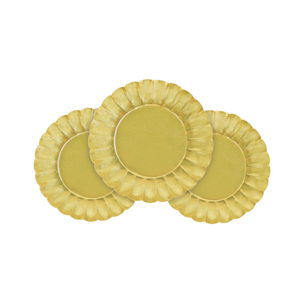 25 Stück Braun und Company Weihnachtsteller 3ST gold 4010992002759 Braun und Company 3 Stück
