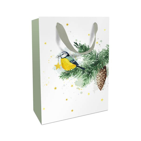 8 Stück Braun und Company Geschenktasche 1683-24514, Wintermeise, 260mm x 360mm 4014995683144 Braun und Company