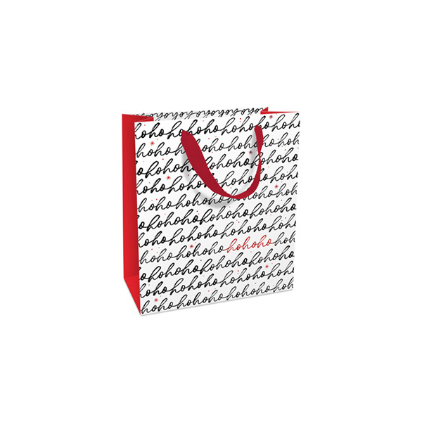 8 Stück Braun und Company Weihnachtlicher Geschenktragetasche Hohoho wsrot 4014995844552 Braun und Company