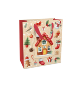 Weihnachtlicher Geschenktragetasche My Little House
