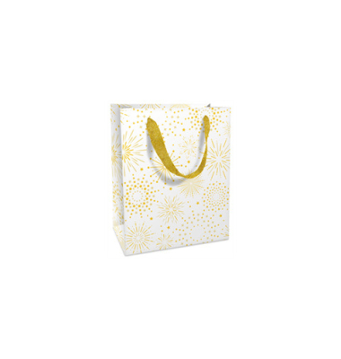 Geschenktasche 1691-25525, Weihnachten, mit Trageband, &bdquo;Firework&ldquo;, 12cm x 15cm