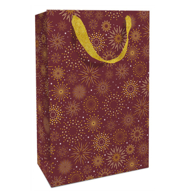 Weihnachtlicher Geschenktragetasche Firework d.rot