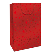 Weihnachtlicher Geschenktragetasche Sternchen rot