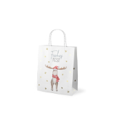 Weihnachtlicher Geschenktragetasche Elch