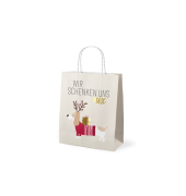 Weihnachtlicher Geschenktragetasche Dackel