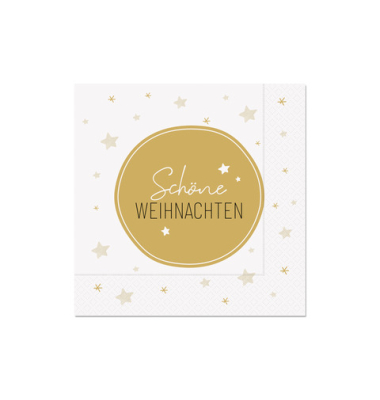 Weihnachtlicher Zelltuchserviette Sterne
