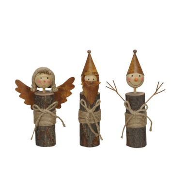 Weihnachtlicher Figur natur sortiert