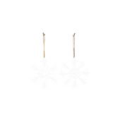Weihnachtlicher  Behang Schneeflocke wei&szlig; sortiert