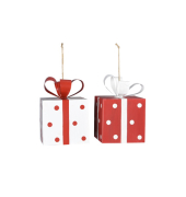 Weihnachtlicher  Behang Geschenk sortiert