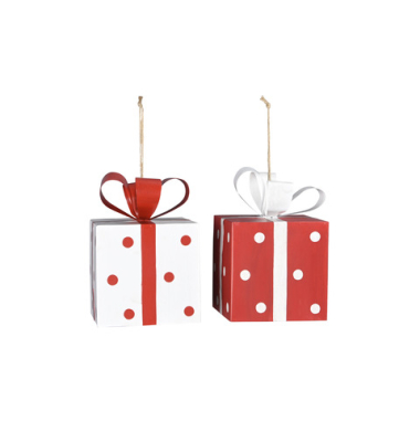 Weihnachtlicher  Behang Geschenk sortiert