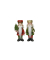 Weihnachtlicher Figur Nussknacker rot-gr&uuml;n sort.