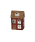 Windlicht 670812000439 Haus rot/braun 10x7x14cm 