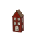 Windlicht 670813000439 Haus rot/braun 8x6,5x17,5cm 
