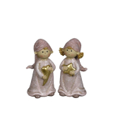 Weihnachtlicher Figur Kind rosa-gold sortiert