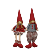 Weihnachtlsfigur Wichtel als Kantenhocker sortiert