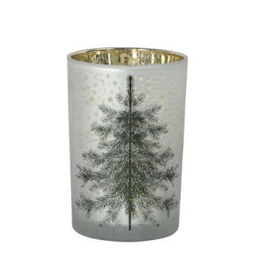 Windlicht 670990018919 gr&uuml;n/gold 12x18cm (BxH) 