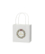 Geschenktasche 671005016101, Weihnachten, mit Tragehenkel, Weihnachtskranz, 16cm x 16cm