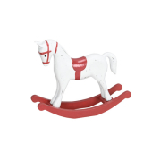 Weihnachtlicher Figur Schaukelpferd MDF