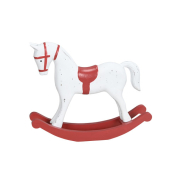 Weihnachtlicher Figur Schaukelpferd MDF