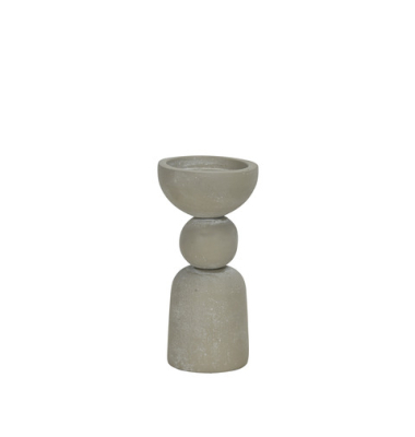 Kerzenhalter Aluminium creme