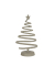 Weihnachtsbaum mit Stern Aluminium creme
