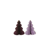 Weihnachtlicher Figur Wabe Baum violett sortiert