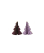 Weihnachtlicher Figur Wabe Baum violett sortiert