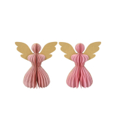 Weihnachtlicher Figur Wabe Engel rosa sortiert
