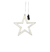 Weihnachtlicher Deko Leuchte LED Eisen silber