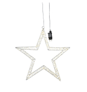 Weihnachtlicher Deko Leuchte LED Eisen silber