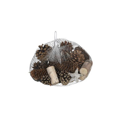 Weihnachtlicher Deko Zapfen Kiefer natur sortiert