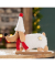 Weihnachtlicher Deko Dackel braunweiß