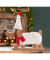 Weihnachtlicher Deko Dackel braunweiß