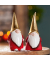 Weihnachtlicher Figur Santa Keramik rot sortiert