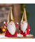Weihnachtlicher Figur Santa Keramik  rot sortiert