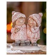 Weihnachtlicher Figur Mädchen rosa