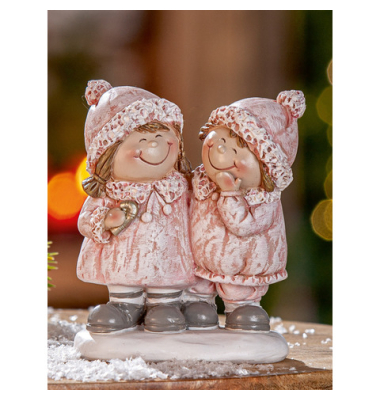 Weihnachtlicher Figur Mädchen rosa