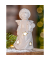 Weihnachtlicher Engel LED Porzellan weiß