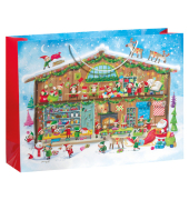 Weihnachtlicher Geschenktragetasche Kind bunt