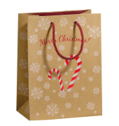 Weihnachtlicher Geschenktragetasche Kraftpapier