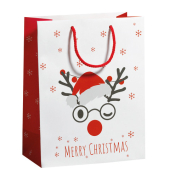 Weihnachtlicher Geschenktragetasche Kind weißrot