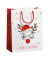 Weihnachtlicher Geschenktragetasche Kind weißrot
