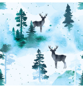 Weihnachtlicher Zelltuchserviette 33x33cm