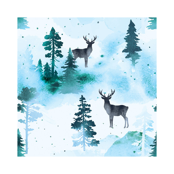 7321012108243 - Weihnachtlicher Zelltuchserviette 33x33cm 7321012108243 Paper+Design