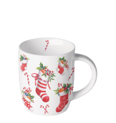 Weihnachtlicher Kaffeebecher 0,2l Strümpfe
