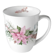 Weihnachtlicher Kaffeebecher 0,4l Weihnachtsstern