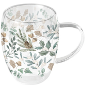 Weihnachtlicher Teeglas 0,35l Sammlung von Blätter